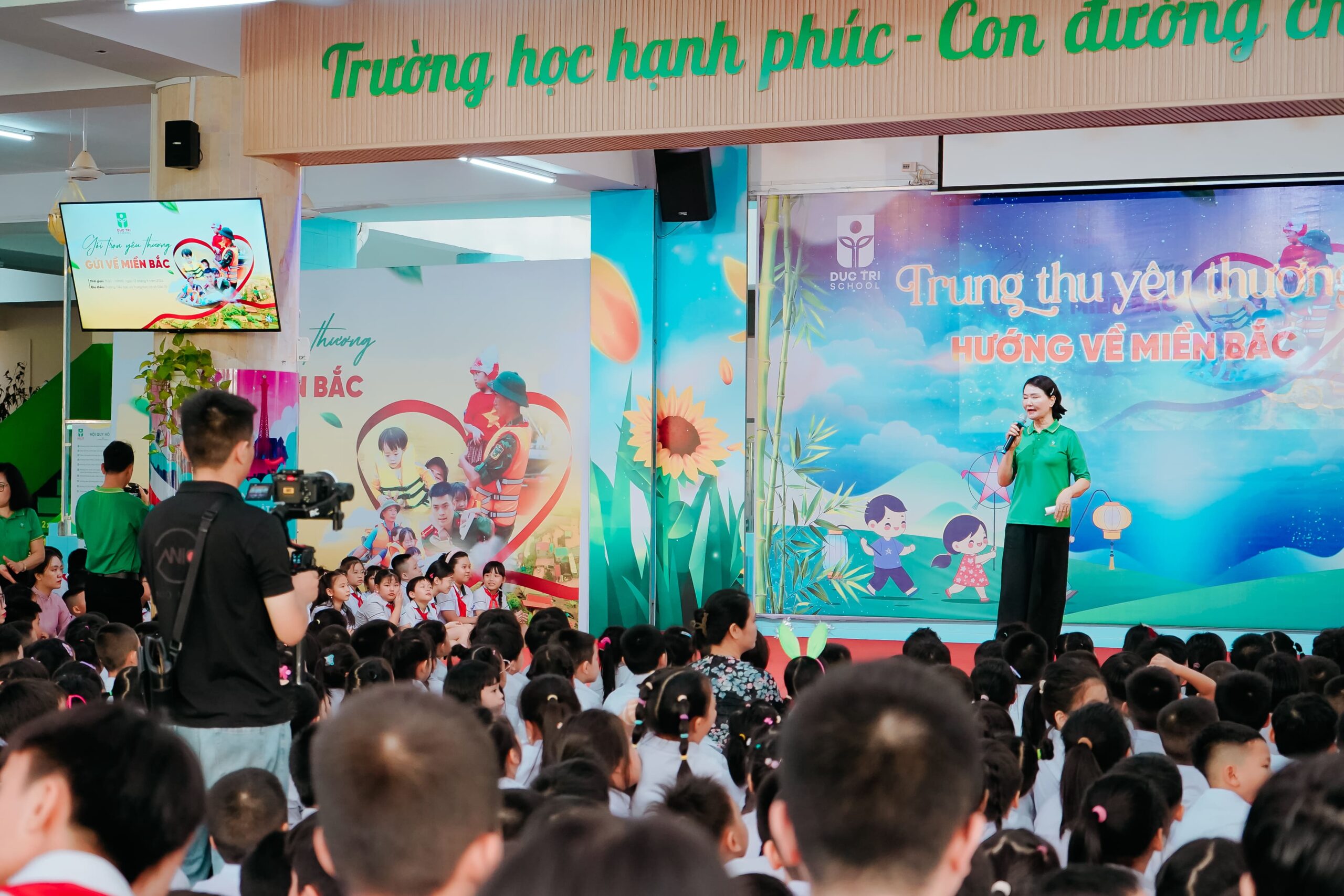 Trường Mầm non – Tiểu học và Trung học cơ sở Đức Trí: 'Trung thu yêu thương – Hướng về miền Bắc'