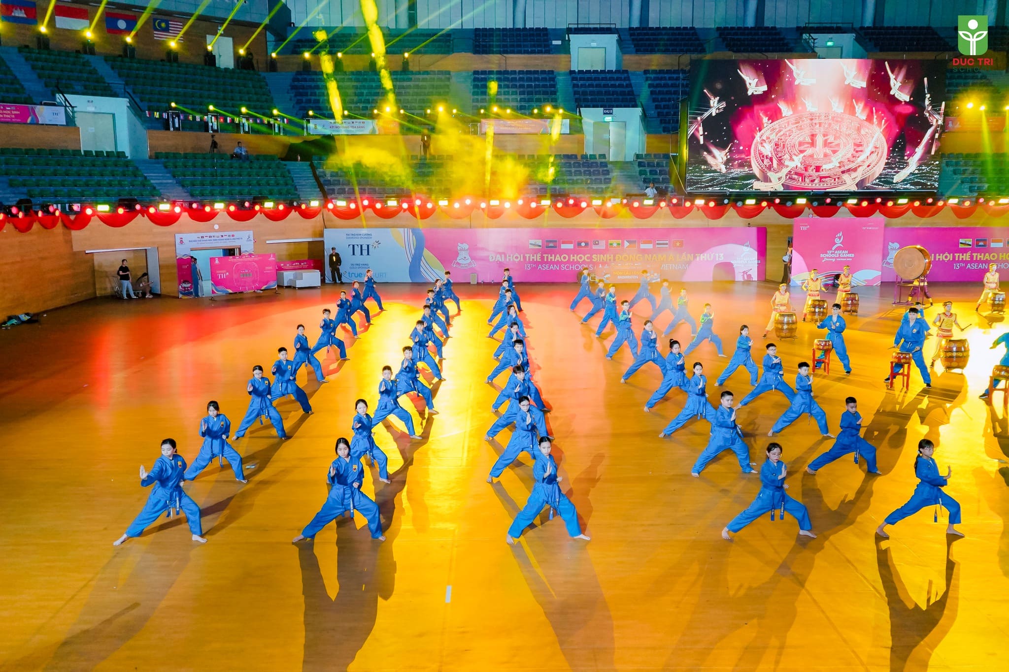 Học sinh Đức Trí biểu diễn Vovinam tại Đại hội thể thao học sinh Đông Nam Á 2024